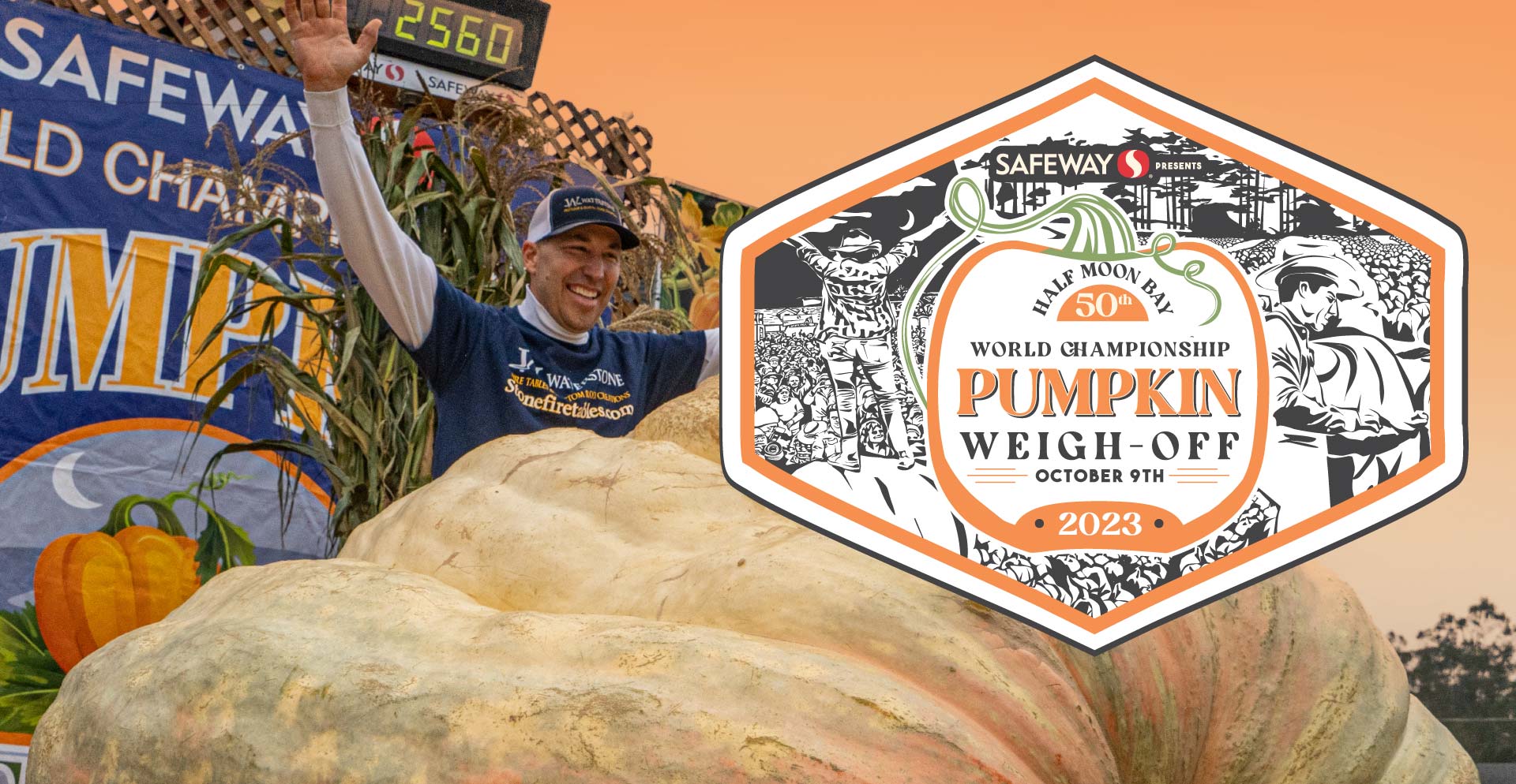 50th Annual Safeway World Championship Pumpkin Weigh-Off, October 9, 2023 in Half Moon Bay CA